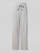 FREE/QUENT Straight Leg Stoffhose aus Viskose-Leinen-Mix Modell 'Lavis...