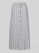 B.Young Leinenrock mit Knopfleiste Modell 'FALAKKA' in Bleu, Größe 36