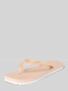 Calvin Klein Jeans Zehentrenner mit Label-Schriftzug in Rose Gold, Grö...