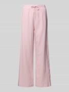 FREE/QUENT Wide Leg Leinenhose mit elastischem Bund Modell 'Lava' in P...