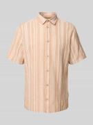 Casual Friday Regular Fit Leinenhemd mit 1/2-Arm Modell 'LINCON' in Or...