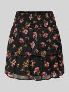Vero Moda Ausgestellter Mini-Rock mit Allover-Muster Modell 'SMILLA' i...