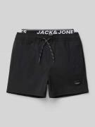 Jack & Jones Badehose mit elastischem Logo-Bund Modell 'MAUI' in Black...