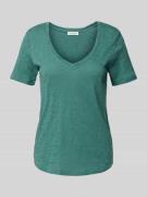 Marc O'Polo Regular Fit T-Shirt aus reiner Baumwolle in Smaragd, Größe...