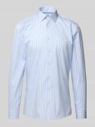OLYMP No. Six Super Slim Fit Business-Hemd mit Knopfleiste in Bleu, Gr...