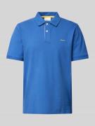 Gant Regular Fit Poloshirt mit Label-Stitching in Royal, Größe 4XL