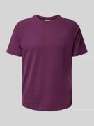 REVIEW T-Shirt mit Rundhalsausschnitt in Pflaume, Größe L