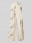 Lanius Wide Leg Leinenhose mit elastischem Bund in Ecru, Größe 36