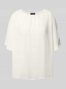 s.Oliver BLACK LABEL Loose Fit Chiffonshirt mit Viskosefutter in Offwh...