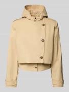 Bash Jacke mit asymmetrischer Knopfleiste Modell 'TRENCH THYM' in Beig...