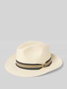 bugatti Strohhut mit Zierschleife in Offwhite, Größe 59