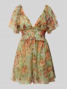 LACE & BEADS Cocktailkleid mit Volants in Gruen, Größe XS