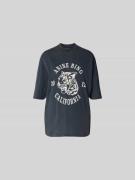 Anine Bing T-Shirt mit Label-Print in Mittelbraun, Größe L