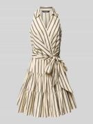 Lauren Ralph Lauren Knielanges Kleid im Stufen-Look mit Umlegekragen i...