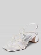 Tamaris Sandalette mit Strasssteinbesatz in Silber, Größe 36