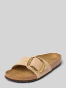 Birkenstock Slides mit Dornschließe Modell 'Madrid' in Beige, Größe 38