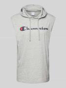 CHAMPION Tanktop mit Kapuze in Hellgrau Melange, Größe S