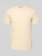 Blend T-Shirt mit Stitching-Detail Modell 'JEPPE' in Sand, Größe 3XL