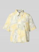 JAKE*S STUDIO WOMAN Relaxed Fit Bluse mit Strukturmuster in Lind, Größ...