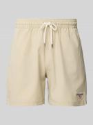 Polo Sport Badehose mit Label-Stitching in Beige, Größe L