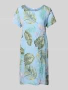 ZABAIONE Knielanges Kleid aus Lammshearling-Mix mit Rundhalsausschnitt...