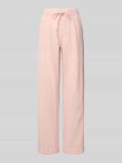 Neo Noir Straight Fit Leinenhose mit Eingrifftaschen Modell 'Sonar' in...