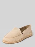Tommy Hilfiger Loafer aus Wildleder mit Seil-Sohle in Beige, Größe 40