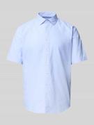 Jake*s Casual Fit Business-Hemd mit 1/2-Arm in Bleu, Größe M