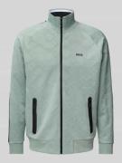 BOSS Green Sweatjacke mit Label-Schriftzug Modell 'Skarley Striped' in...