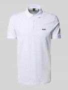 BOSS Green Regular Fit Poloshirt mit Label-Print Modell 'Paddy' in Wei...