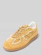ALOHAS Sneaker aus Leder mit Häkelspitze in Senf, Größe 38