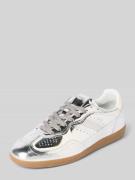 ALOHAS Sneaker aus Leder im Metallic-Look in Silber, Größe 37