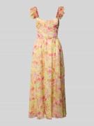 ADLYSH Cocktailkleid mit Volantärmel in Hellgelb, Größe L