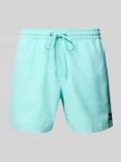 Quiksilver Badehose mit Label-Detail und elastischem Bund in Tuerkis, ...