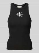 Calvin Klein Jeans Tanktop mit Label-Stitching und Rundhalsausschnitt ...