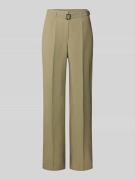 Raffaello Rossi Hose aus Viskose-Leinen-Mix Modell 'ANAIS' in Oliv, Gr...