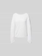Juvia Sweatshirt mit Rundhalsausschnitt in Weiss, Größe L