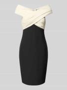 Lauren Ralph Lauren Cocktailkleid in Wickel-Optik Modell 'Irene' in Bl...