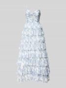 Hey Kyla Abendkleid im Stufen-Look in Hellblau, Größe 36
