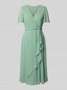 Christian Berg Cocktail Cocktailkleid mit V-Ausschnitt und Wickel-Opti...