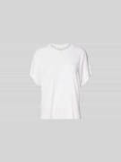 Juvia Sweatshirt in kurzärmeligem Design in Weiss, Größe XS