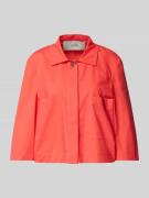 MORE Cropped Bluse mit Eingrifftaschen in Rot, Größe 38