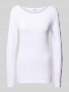 Marc O'Polo Longsleeve aus Bio-Baumwolle in Weiss, Größe L