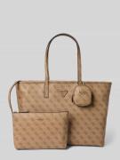 Guess Shopper mit Reißverschlusstasche Modell 'POWER PLAY' in Taupe, G...