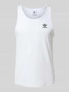 adidas Originals Tanktop mit Label-Stitching in Weiss, Größe XL