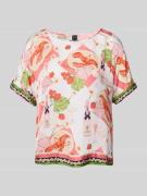 Marc Cain Blusenshirt aus Viskose mit Raglanärmeln in Koralle, Größe 3...