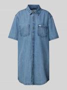 Guess Jeans Oversized Jeanskleid mit Brusttaschen in Jeansblau, Größe ...