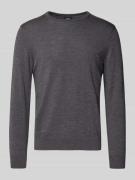 JOOP! Collection Strickpullover mit Rundhalsausschnitt in Anthrazit, G...