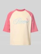 PROHIBITED Oversized T-Shirt mit Label-Print in Rot, Größe XS