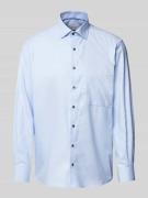 ETERNA Comfort Fit Business-Hemd mit Brusttasche in Bleu, Größe 41